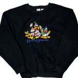 Disney Cartoon Sweatshirt - XL Black Polyester