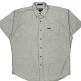 Chaps Ralph Lauren Short Sleeve Shirt - Large Beige Cotton