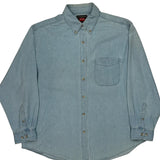 Wrangler Denim Shirt - XL Light Wash Cotton
