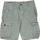 Unbranded Cargo Shorts - 32W 11L Grey Cotton