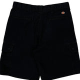 Dickies Cargo Shorts - 32W 10L Black Polyester Blend