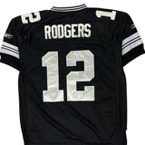 Aaron Rodgers Reebok Nfl Jersey - Large Black Polyester