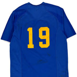 Soccer Nike Striped Jersey - Large Blue Polyester