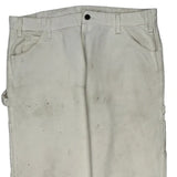 Sherwin Williams Dickies Carpenter Trousers - 36W 30L White Cotton