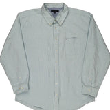 Tommy Hilfiger Striped Shirt - 2XL Blue Cotton