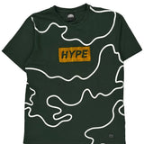 Hype Southpole T-Shirt - Large Green Cotton