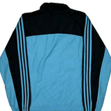 Adidas Striped Track Jacket - Large Black Polyester