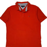 Tommy Hilfiger Polo Shirt - XL Red Cotton