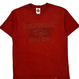 Road Hog Harley Davidson Graphic T-Shirt - Large Red Cotton