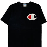 Champion T-Shirt - Medium Black Cotton