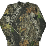 Vintage Mossy Oak Camo Long Sleeve T-Shirt - Large Camo Cotton