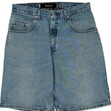 Silver Tab Levis Baggy Denim Shorts - 34W 10L Light Wash Cotton