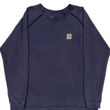 Pyrosafe Carhartt Long Sleeve T-Shirt - Large Blue Cotton Blend