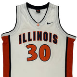 Illinois Nike Jersey - Large White Polyester