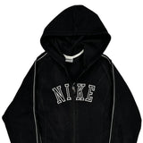 Nike Spellout Hoodie - Large Black Cotton