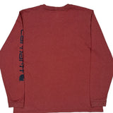 Carhartt Long Sleeve T-Shirt - XL Red Cotton