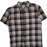 Dickies Checked Short Sleeve Shirt - Medium Multicoloured Cotton Blend