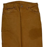 Dickies Carpenter Trousers - 33W 32L Brown Cotton