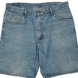 Wrangler Denim Shorts - 38W 9L Light Wash Cotton