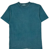 Blank Single Stitch T-Shirt - Large Blue Cotton