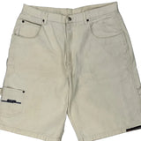 Unbranded Carpenter Shorts - 36W 12L Cream Cotton