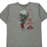 Ohio State Nike Graphic T-Shirt - Large Grey Cotton