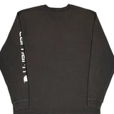Carhartt Spellout Long Sleeve T-Shirt - Large Black Cotton