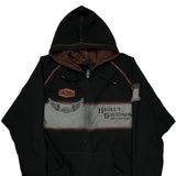 Motorcycles Harley Davidson Graphic Hoodie - 2XL Brown Cotton