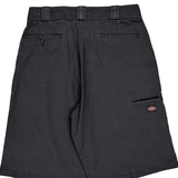 Dickies Chino Shorts - 32W 11L Black Cotton Blend