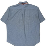 Tommy Hilfiger Checked Short Sleeve Shirt - Large Blue Cotton