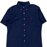 Ralph Lauren Short Sleeve Shirt - Medium Red Cotton