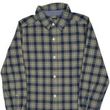 Age 12 Oshkosh Checked Shirt - Large Blue Cotton