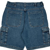 Wrangler Cargo Cargo Shorts - 34W 10L Blue Denim