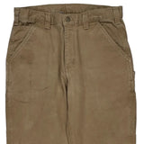 Carhartt Double Knee Carpenter Trousers - 34W 30L Brown Cotton