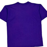 Soffe Single Stitch T-Shirt - Large Purple Cotton