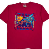 Castaway Cay Disney Graphic T-Shirt - Large Pink Cotton