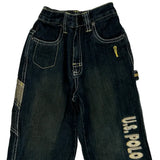 Age 3 U.S. Polo Assn. Cargo Jeans - XS Dark Wash Cotton