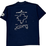 Fruit Of The Loom Single Stitch T-Shirt - Large Navy Cotton Blend