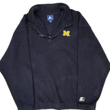 University Of Michigan Starter College Fleece - 2XL Navy Polyester