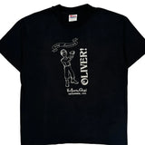 25Th Anniversary Hanes Single Stitch T-Shirt - Large Black Cotton Blend