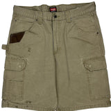 Wrangler Cargo Carpenter Shorts - 36W 10L Khaki Cotton