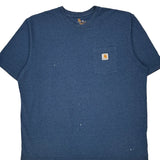 Carhartt T-Shirt - 2XL Blue Cotton