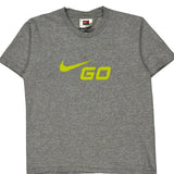 Nike T-Shirt - Small Gray Cotton