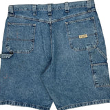Wrangler Double Knee Carpenter Shorts - 38W 10L Blue Cotton