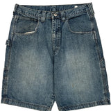 Unbranded Cargo Carpenter Shorts - 32W 10L Blue Denim