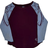 Patagonia Floral Long Sleeve T-Shirt - Small Blue Cotton