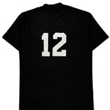 Moose Head Fruit Of The Loom Single Stitch T-Shirt - Medium Black Cotton Blend