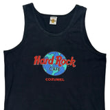 Cozumel Hard Rock Cafe Graphic Vest - XL Black Cotton