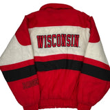 Wisconsin Badgers Locker Line Graphic Windbreaker - Large Black Polyester
