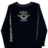 Kauai Harley-Davidson Harley Davidson Graphic Long Sleeve T-Shirt - Small Black Cotton